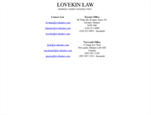 Tablet Screenshot of lovekinlaw.com